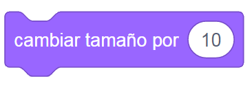 Scratch 3 - Cambiar tamaño por ()