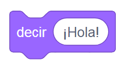 Scratch 3 - decir()