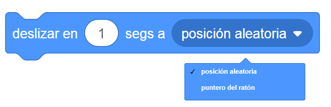 Scratch 3 - deslizar en () segs a