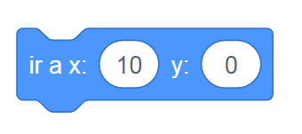 Scratch 3 - ir a x: () y: ()
