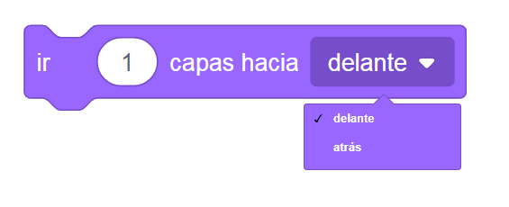 Scratch 3 - Ir () a capas hacia ...