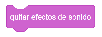 Scratch 3 - Quitar efecto de sonido
