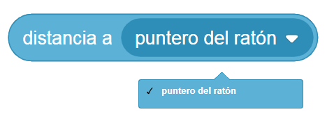 Scratch 3.0 - Bloque de sensores Distancia a ....