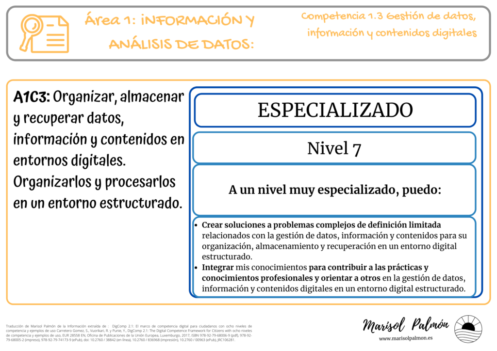 DigComp 1.3 - Nivel 7